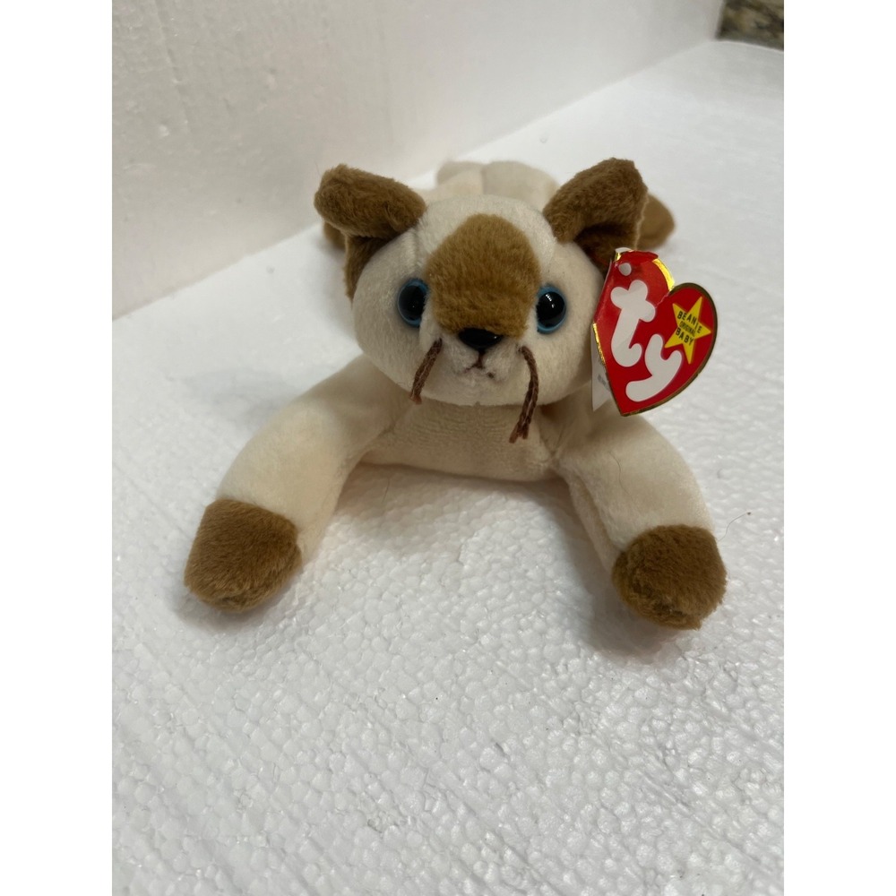 TY Beanie Baby Snip the Cat with Tag PVC‎ Pellets